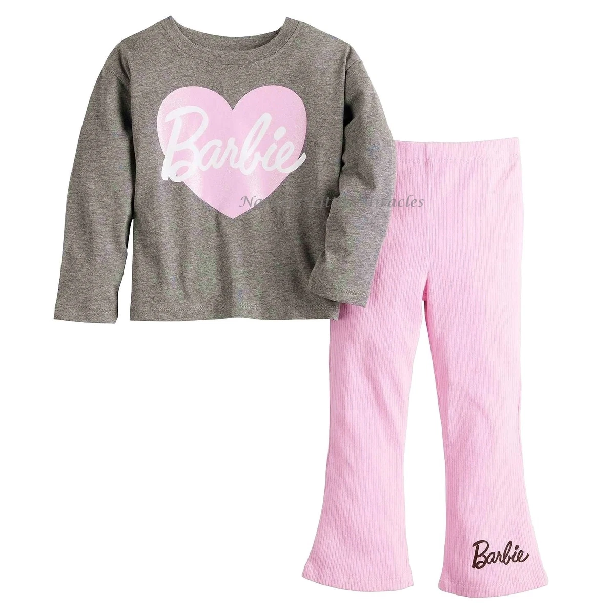 Barbie Kleding voor Meisjes Lounge Wear Pink Hoodie Leggings Set Kids Tracksuit Hoodie Tracksuit Bottoms Official Merchandise Leeftijd 3-14 Geschenken voor Tienermeisjes (Zwart, 4 jaar - 5 jaar