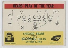 1964 Philadelphia Chicago Bears George Halas Bears' Play of the Year #28 HOF 4g8