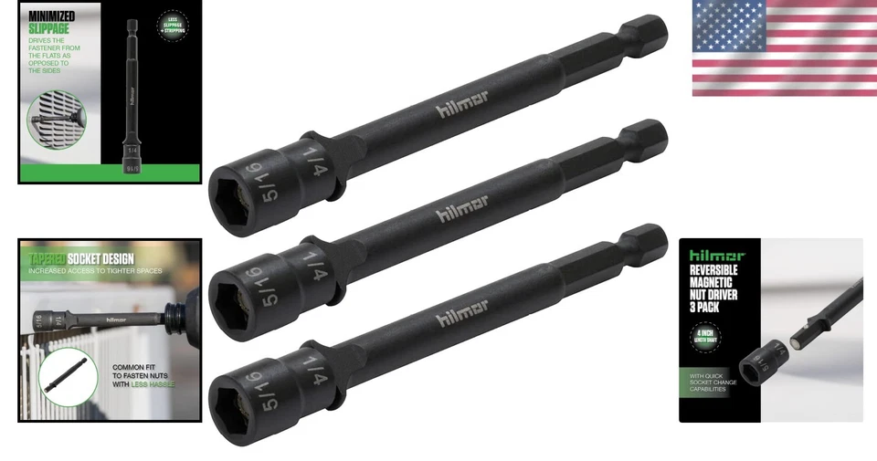 Hex Shank Magnetic Nut Driver, 3-Piece - Image 2 of 4