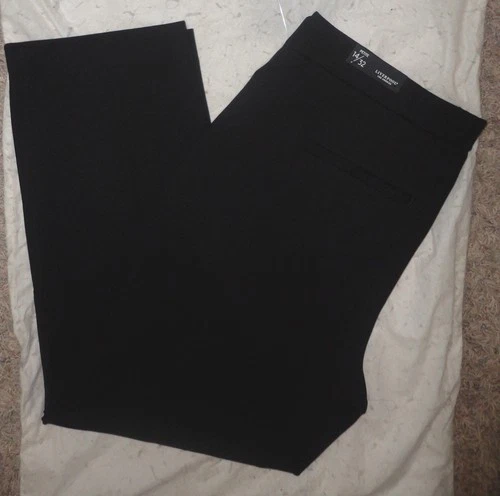 LIVERPOOL Petite KAYLA PULL-ON TROUSER BLACK ANKLE DRESS PANTS~14/32 P/14P~NEW