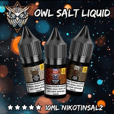 OWL SALT Tobacco Liquids E-Liquid für E-Zigarette & Vape mit Nikotin