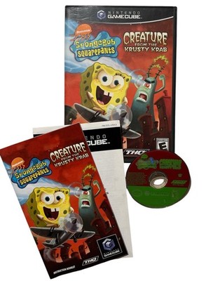 SpongeBob SquarePants Creature from Krusty Krab (Nintendo GameCube) With Manuals