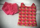 Vintage 1969 Mattel Twist N Turn Knit Top W/ Shorts Multicolor Pak # 1165