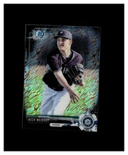 2017 Bowman Chrome Mini Prospects Black Shimmer Refractor Nick Neidert /100