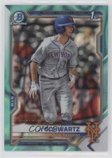 2021 Bowman Draft Chrome Aqua Lava Refractor 31/199 JT Schwartz #BDC-61 04cw