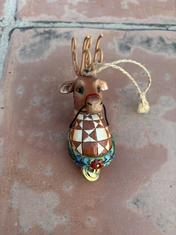 Jim Shore Reindeer Ornament