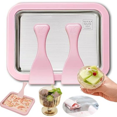 Ice Cream Rolls Maker Eisplatte Eis Rollmaschine Für Hausgemachte Gerollt Gelato