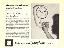 3w8938/ Reklame / Werbung aus 1957 &ndash; Gute Zeit mit JUNGHANS-Uhren.