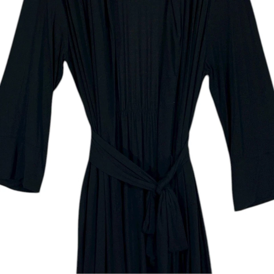 Roupão longo Soma Cool Nights tamanho XXL em preto - Imagem 3 de 4