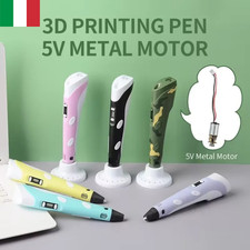 PENNA 3D PER DISEGNI TRIDIMENSIONALI STAMPA STEREOSCOPICA CON SET FILAMENTI 