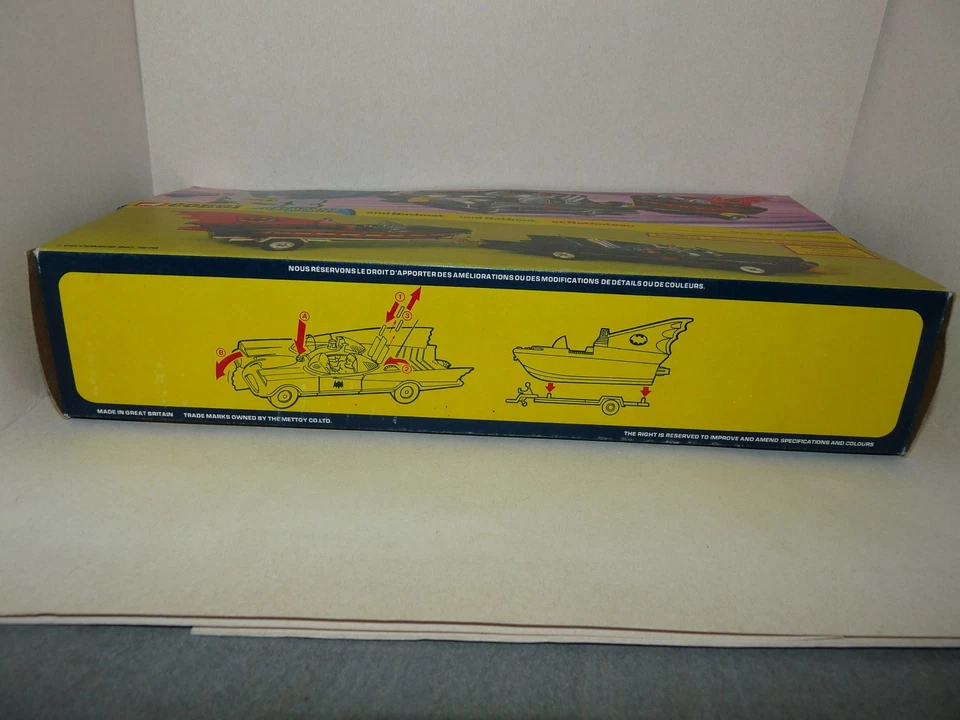 CORGI 267, BOITE VIDE, EMPTY BOX, Gift Set 3, BATMOBILE. BATMAN CORGI GS3, 1976 - Photo 3/4