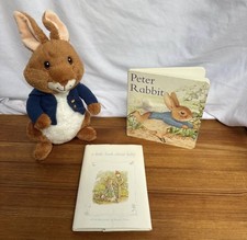 Peter Rabbit Baby Gift Lot Plush Bunny Beatrix Potter About Baby Book Board Book