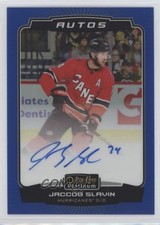 2022-23 O-Pee-Chee Platinum Blue Rainbow Auto Jaccob Slavin #BA-JS Auto 07zr