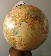 Replogle 12" World Classic Table Top Globe - Vintage 1964 to 1975