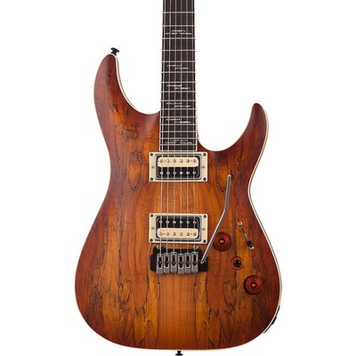 Schecter C1 Exotic Spalted Maple 6String Guitar Vintage Burst 197881443528 RF