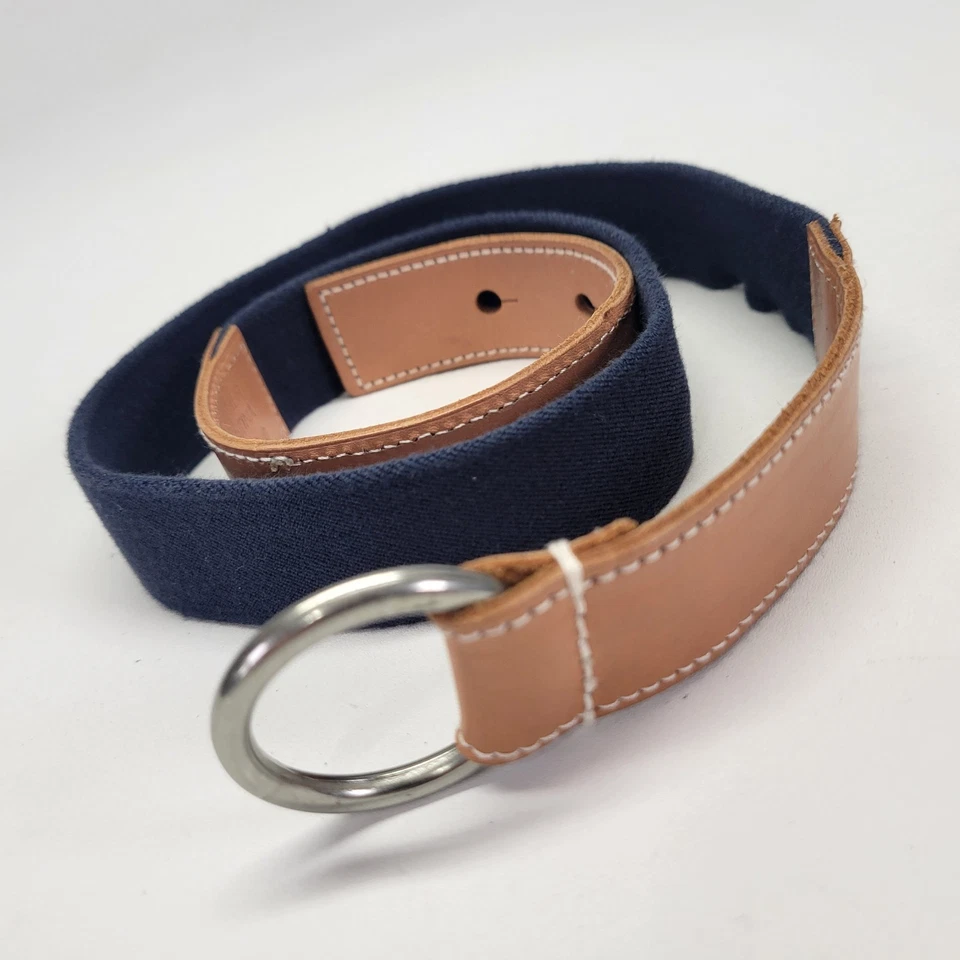 Cinturón elástico Lauren Ralph Lauren 30 M cuero azul tostado 9106023-446 Foto 3 de 4