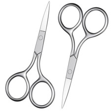 Professional 2Pcs Eyebrow Nose Hair Scissors, Scissors