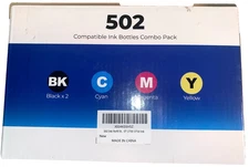 5-Pack Epson 502 Compatible Ink Bottles Combo Set