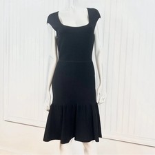 Rickie Freeman Teri Jon Short Sleeve Bandage Dress in Black Size Medium