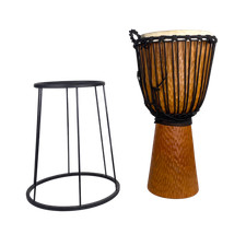 Toca Street Series 12" Djembe Large Cherry Stain w/Floor Stand used