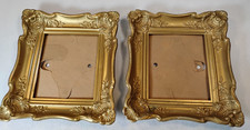 Vintage Small Frames Hard Plastic Gold Tone O...