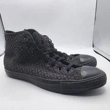Converse All Star Woven High Top Mens Sise 10.5 Black Casual Shoes Outdoors Walk