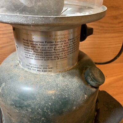 Vintage Green Coleman Lantern Model 290-700 The Powerhouse with