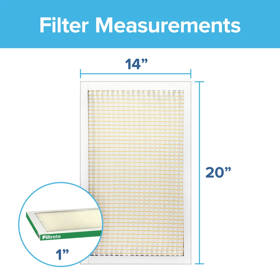 Filtrete Electrostatic Air Filter 700 MPR 705-4, 14 in x 20 in x 1 in - Image 2 of 4