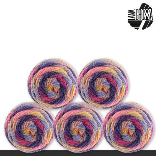 Lana Grossa 5 x 100 g Colorato Aktion Merino Dochtgarn Stricken Wolle 10 Farben - Bild 8 von 31