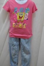 Kids shirt by Nickelodeon 6/6x pink, pants be carter size 5 Rn 71868