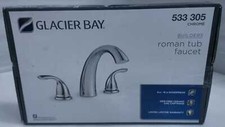 Glacier Bay Builders 2-Handle Deck-Mount Roman Tub Faucet in Polished Chrome