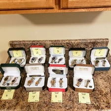 Geneva Matching His & Hers wrist Watch Set men women stainless gold silver rose