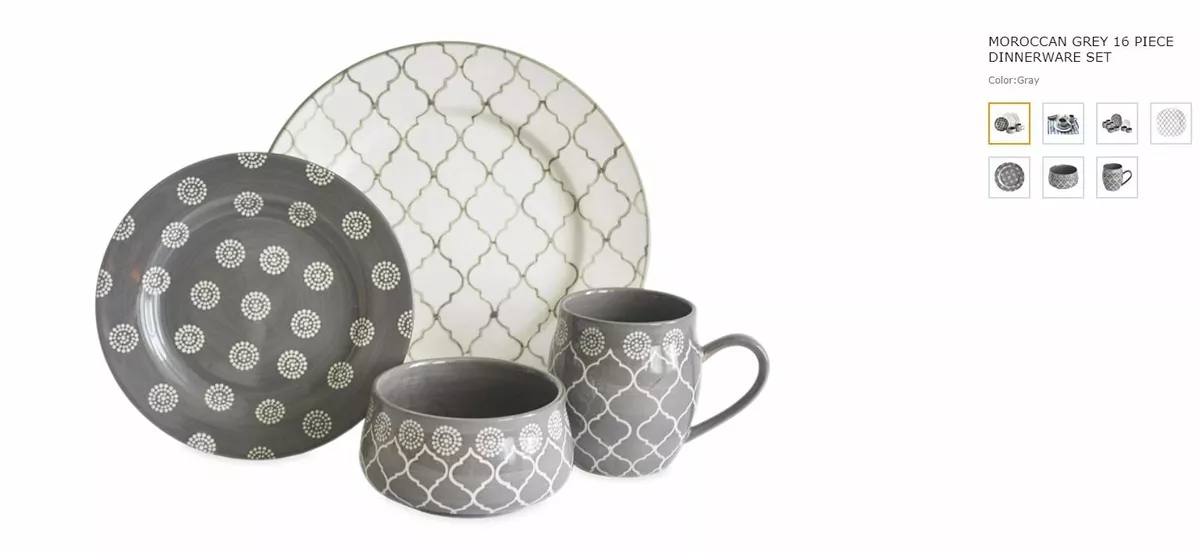 Baum top moroccan dinnerware