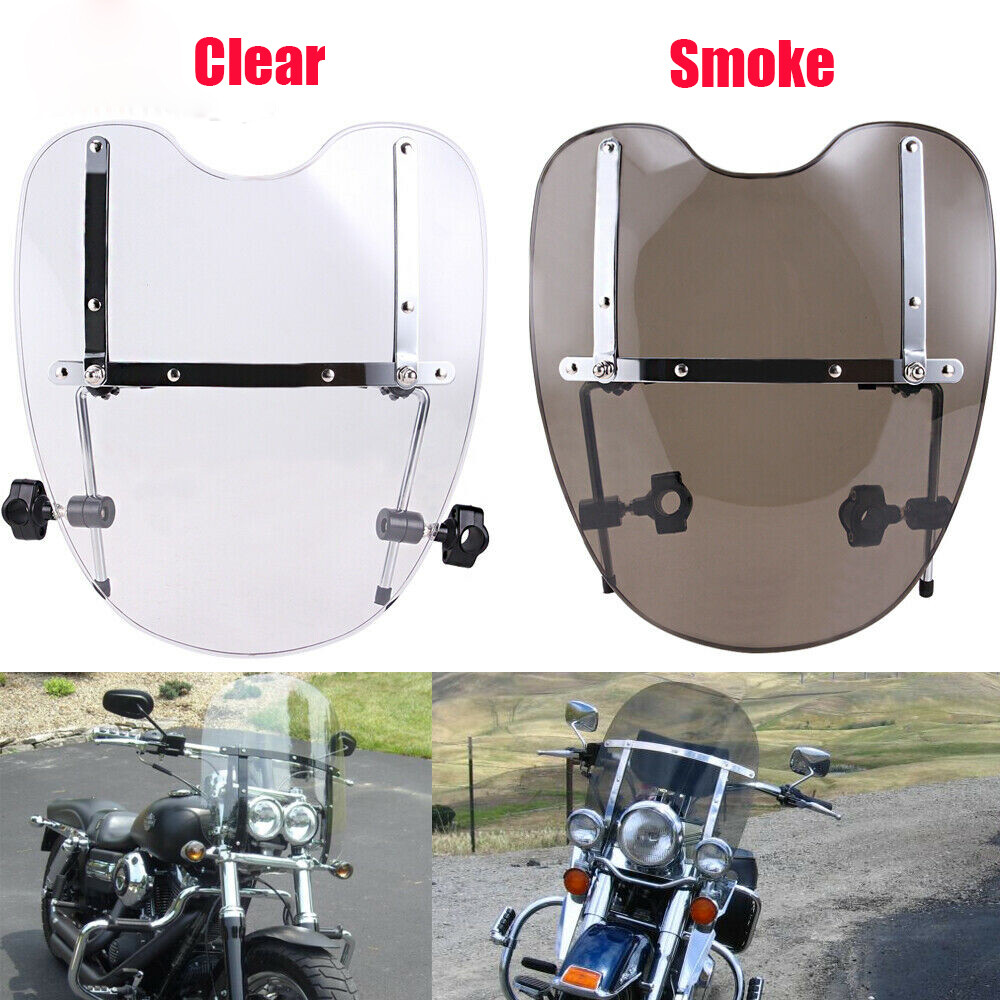 Universal Windshield Windscreen For Harley Softail Dyna