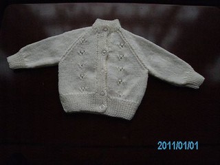 New Hand Knitted New Born babies cardigan size 16inches