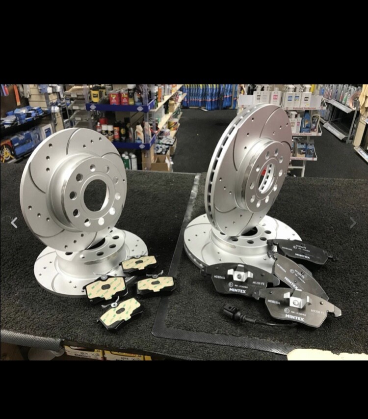 FOR AUDI Q3 TT 2.0TDI TFSI QUATTRO FRONT REAR DRILLED GROOVED BRAKE