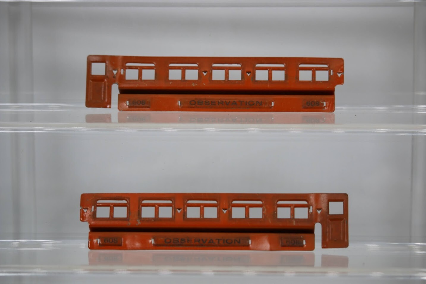 Lionel O Gauge #608 Pre-war Observation Car Window Insert Replacement