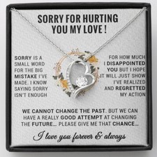 I'm Sorry Necklace Gifts, Apology Gifts For Her, Forgiveness Gift, Wife Gift