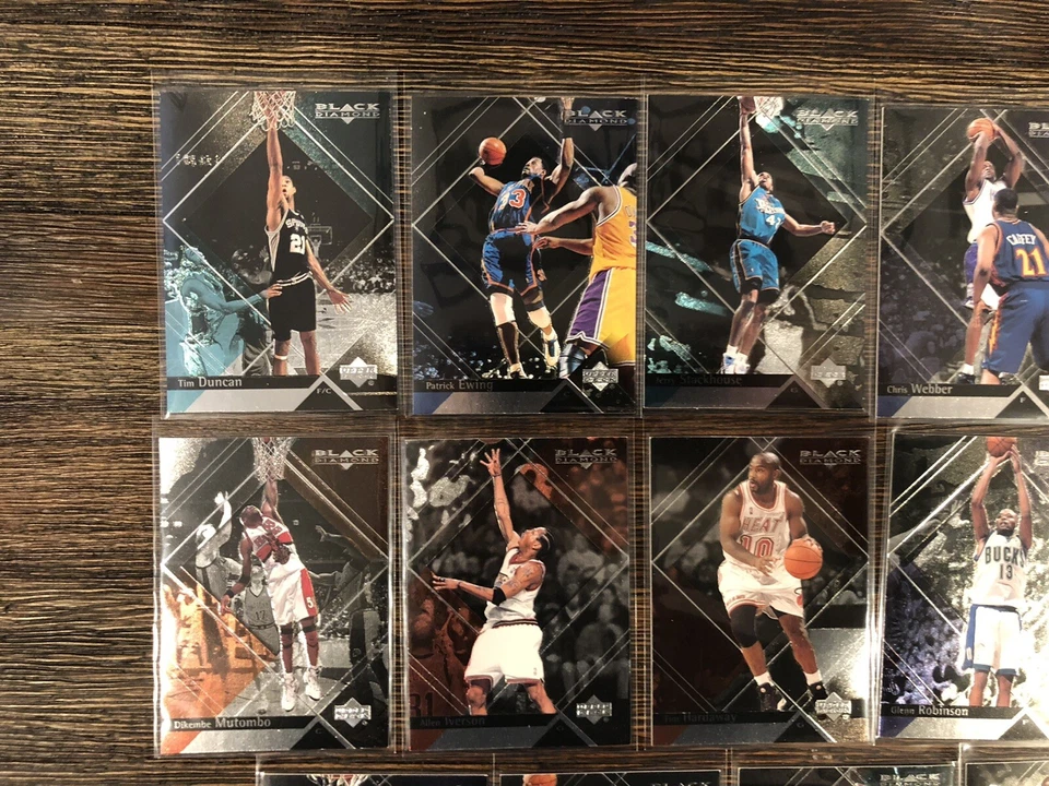 1999-00 UD Black Diamond HOF/All-Star Lot of 14 Basketball Cards. Very Nice! 🔥 - Image 2 of 4