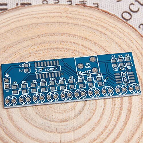 5Pcs NE555 CD4017 Chaser Flowing Water Red Light LED DIY Kit Soldering