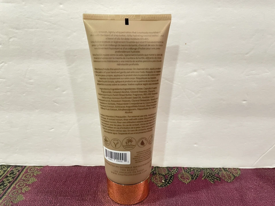 Loción corporal de azúcar refinada Nude Sugar de Toni Braxton 6,7 OZ/200 ml hecha en EE. UU. Foto 4 de 4