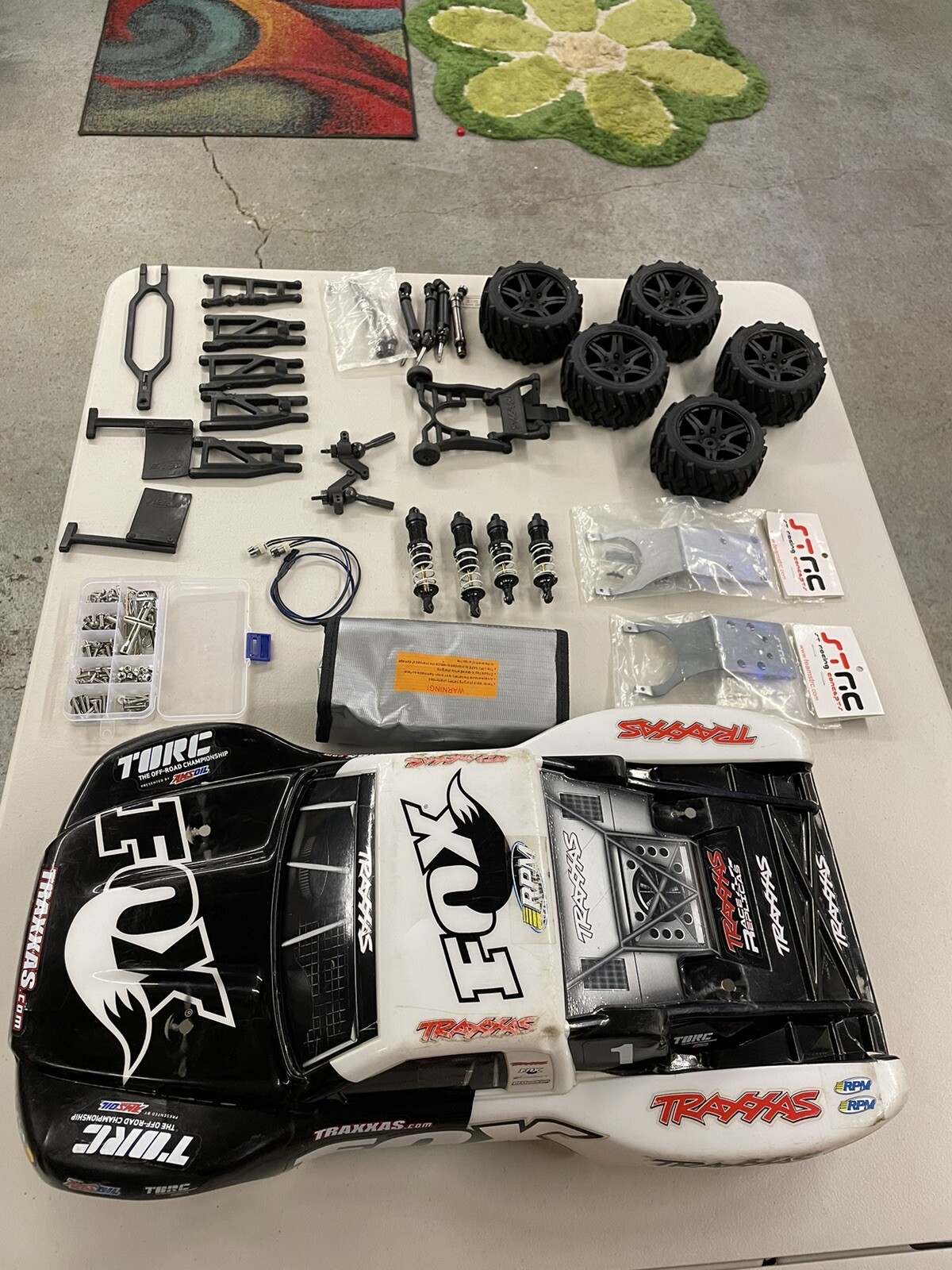 Traxxas Slash Ultimate 4x4 4WD VXL Lot Body Shocks Tires NO RESERVE