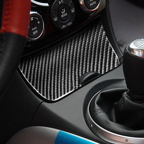Carbon Fiber Cigarette Lighter Panel Frame Decal Trim For Mazda RX8 RX-8 2004-08 - Bild 5 von 12