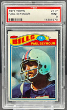 1977 Topps Football Paul Seymour PSA 9 MINT Buffalo Bills Card #317    cc23