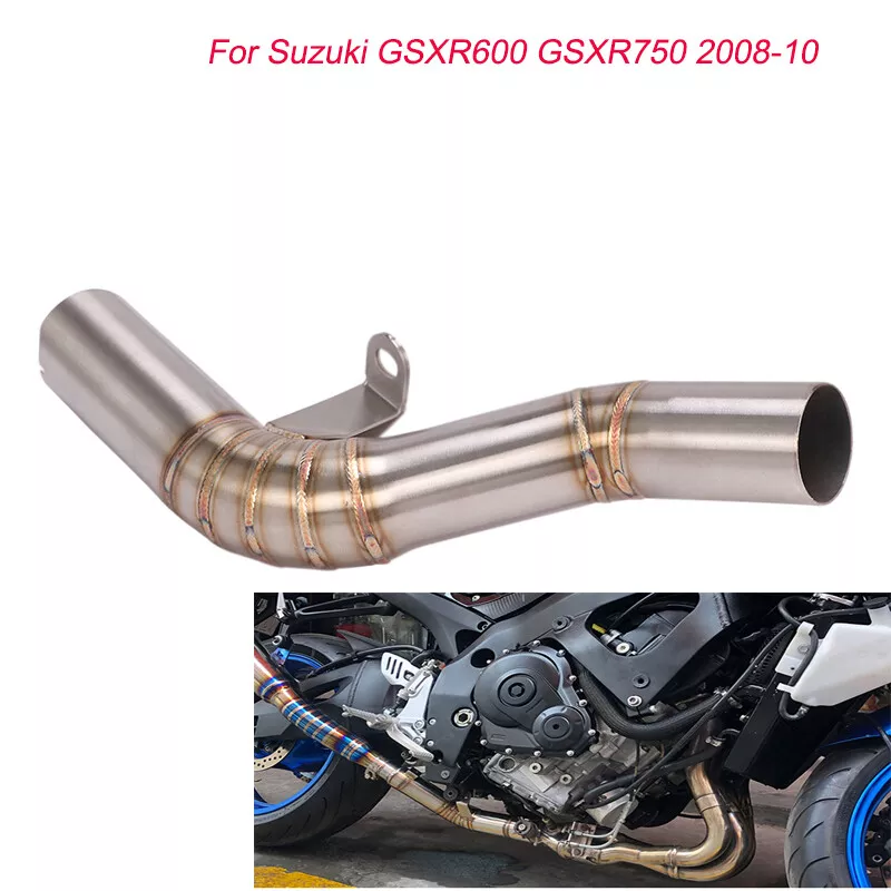 Motorcycle Exhaust Mid Link Pipe For Suzuki GSXR 600 750 2008-10 Slip On  System