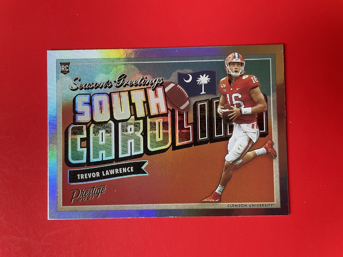 2021 Trevor Lawrence RC Rookie Panini Prestige Seasons Greetings