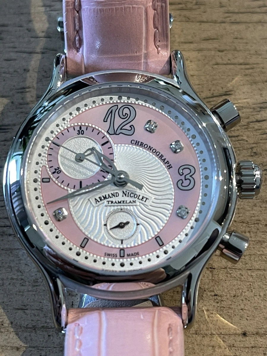 Armand Nicolet AL3 Chronograph - Ladies, Unworn. Box/Cloth/ Papers. Quartz