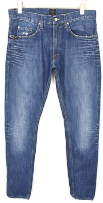 Tiger Of Sweden Pistolero Cleano Mens Jeans W33/L34 Distressed New Whiskers