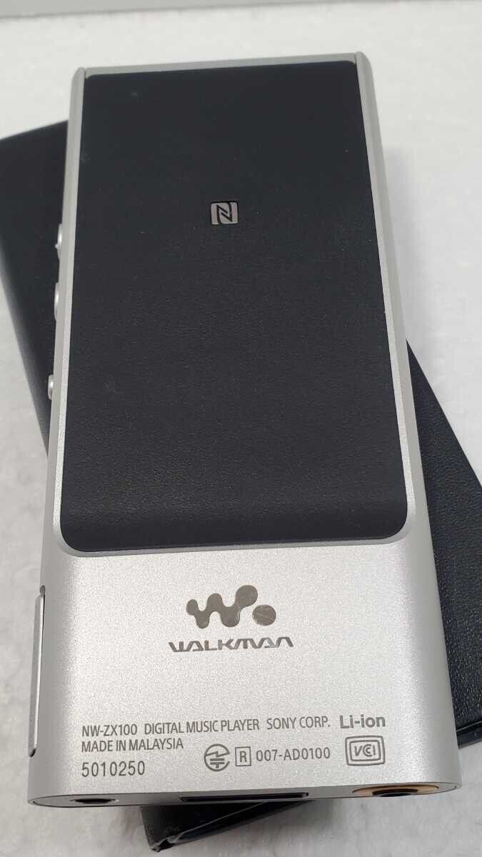 Sony Walkman NW-ZX100 128GB High-Resolution Audio Player Silver Used F/S