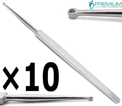 10× Fox Dermal Curettes Dermatology 2mm ENT 5.5'' Surgical MedicaI Instruments